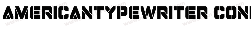 americantypewriter condense字体转换